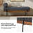 Michalak 48'' W  Industrial Bench with Pillow and Solid Wood Frame-2120191694