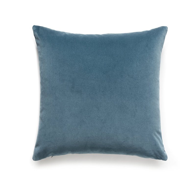 Essential Velvets Square Pillow Cover & Insert, Teal