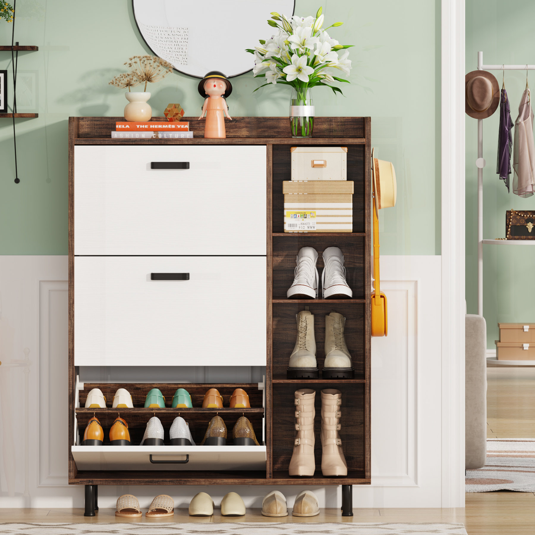 https://assets.wfcdn.com/im/18320635/compr-r85/2560/256085599/22-pair-shoe-storage-cabinet-with-3-tipping-drawers.jpg