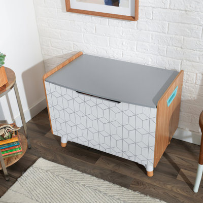 Banc de rangement pour jouets Mid-Century