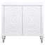 Buffet décoratif 2 portes Franson Mandala - blanc vieilli