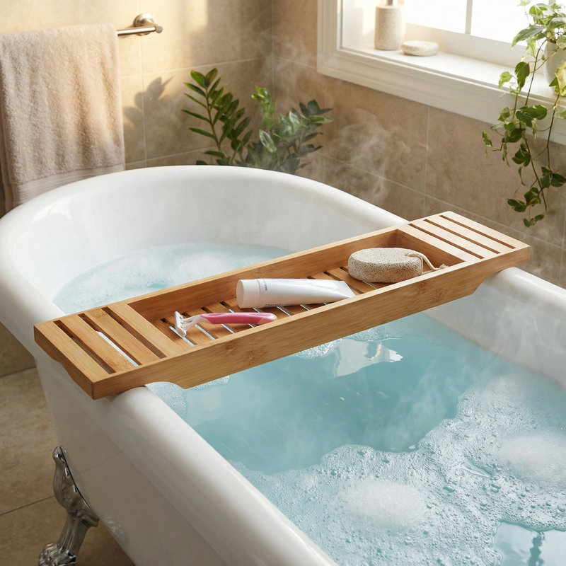 Tiroir de bain en bambou naturel Willey