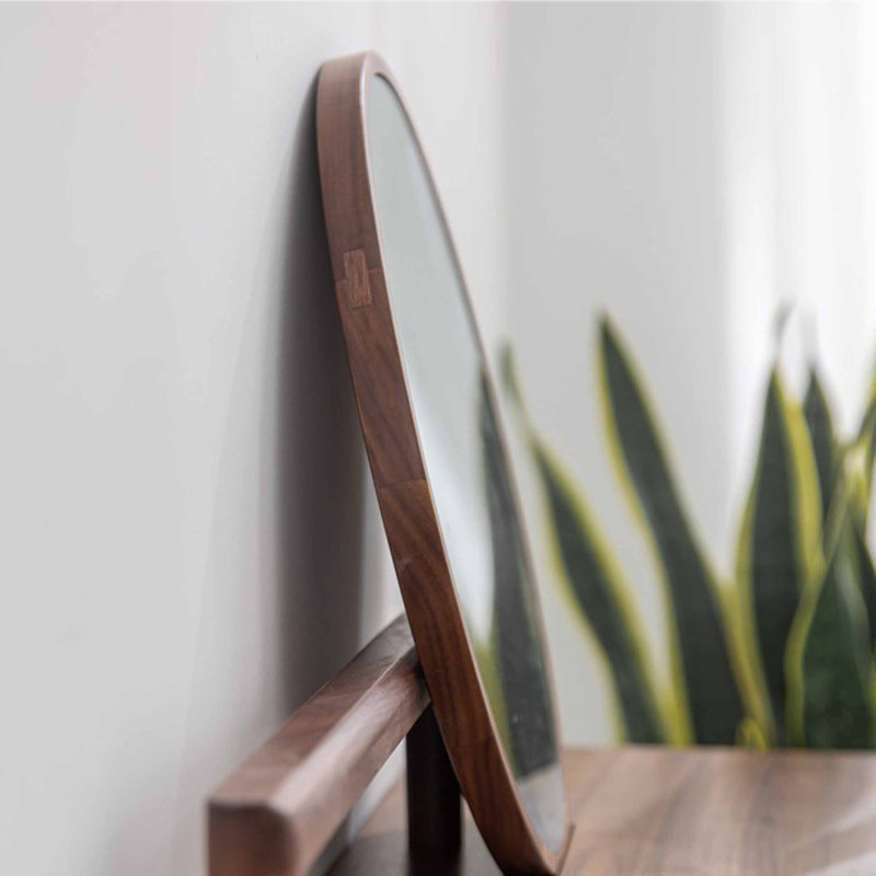Coiffeuse de style japonais, Marron foncé