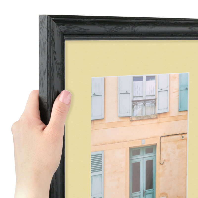 Cadre pour photo simple 12 po x 18 po en bois mat, Bouton d'or