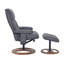 Fauteuil inclinable manuel pivotant rembourré avec repose-pieds - pivotant à 360 °, inclinable à 132 °-973416432