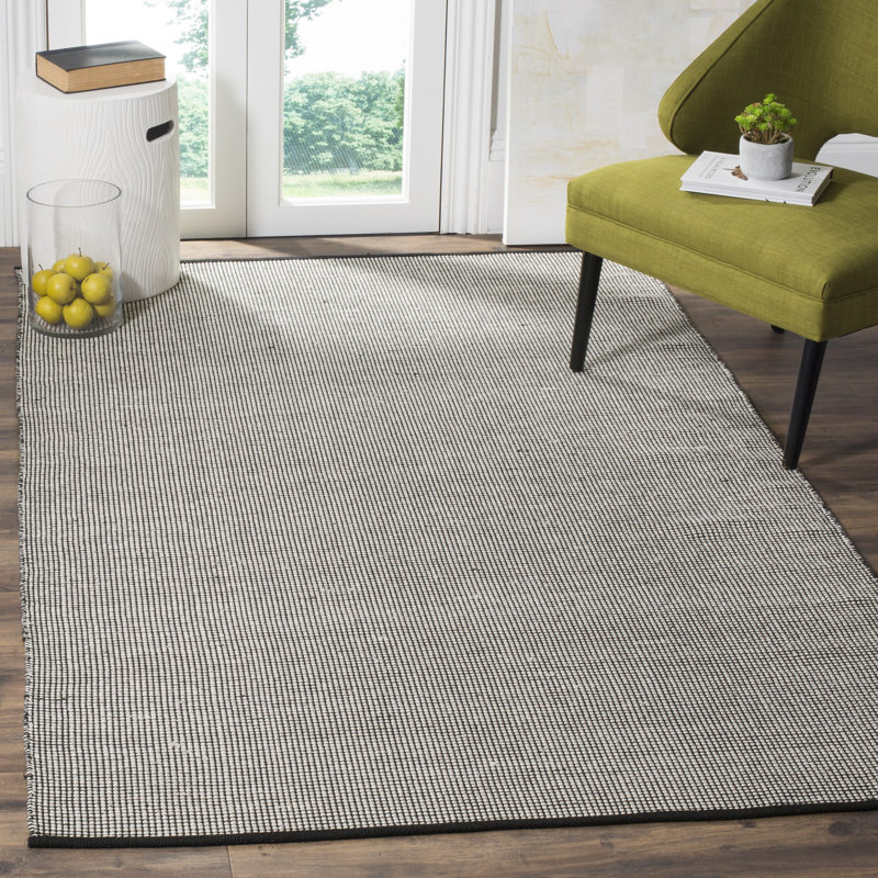 Cayman Hand Woven Cotton Geometric Rug, Rectangle 6' x 9'