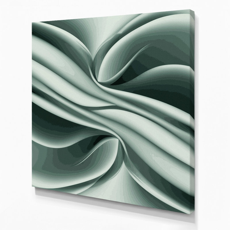 «Gradient Abstract 18 Green», art mural sur toile, H 8 po x l 8 po
