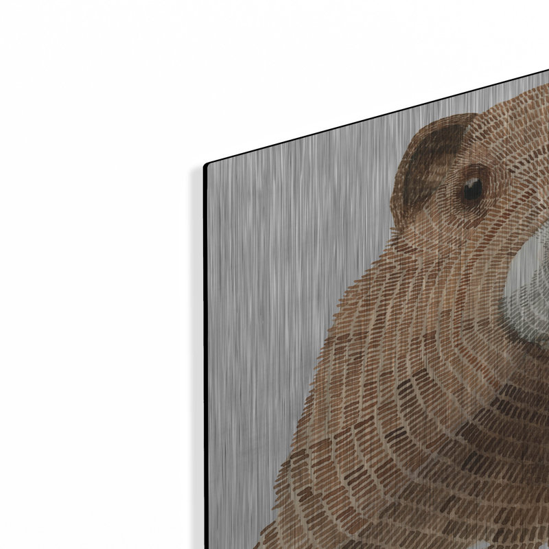 "Marmotte" par Jeannine Saylor, H 16 po x l 24 po
