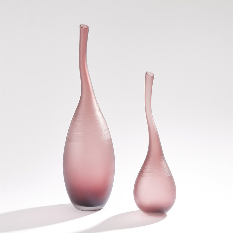 Curvature Bottle, 24.25" H x 7" W x 7" D, Amethyst