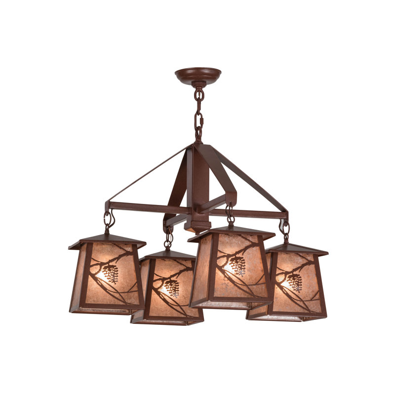 Luminaire suspendu pour îlot de cuisine 4 lumières