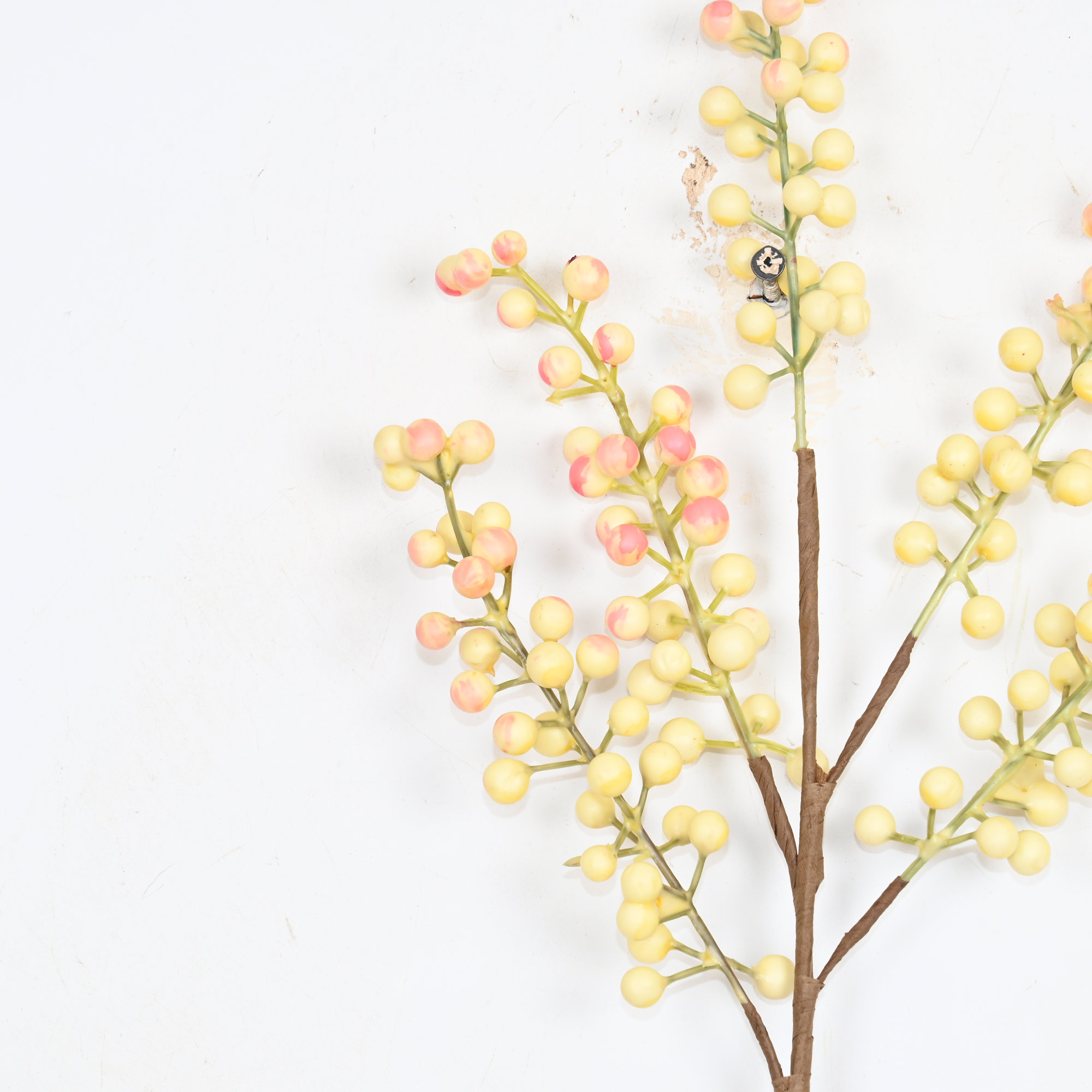 16" Artificial Fall Sprays Berry Branches For Vase Filler, Farmhouse Long Stem Faux Flower For Holidays, Wedding Party Table Decoration, Fall Winter Home Decor, Set Of 5