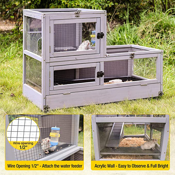 Little Friends Coco Rat Hamster Cage With Platforms Large