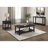 Castleton Distressed Java 1-Drawer Wood End Table With Shelf(Only Including Coffee Table)
