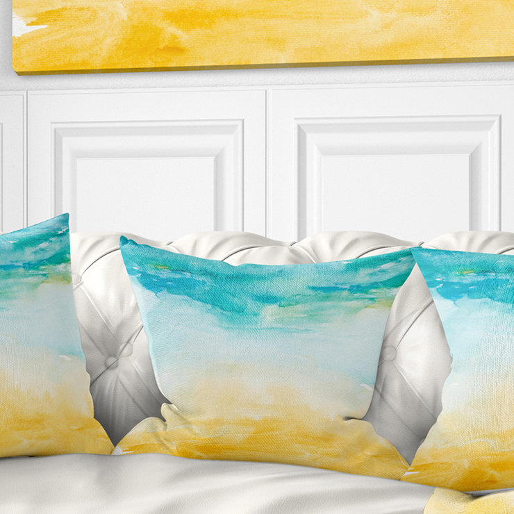 Coussin Landscape Soil and Sky Strokes, 16 po x 1 po, Coussin décoratif