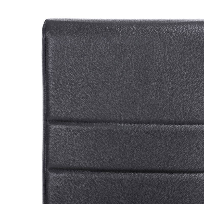 Quintana 49cm H Upholstered Cantilever Chair, Black