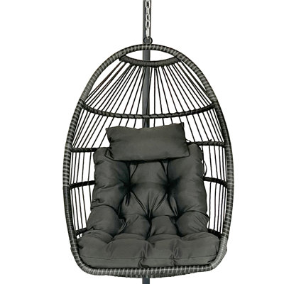 1 Person Hanging Porch Swing and Cushions