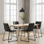 Ray Set of 4 PU Leather Dining Chairs-1888779012