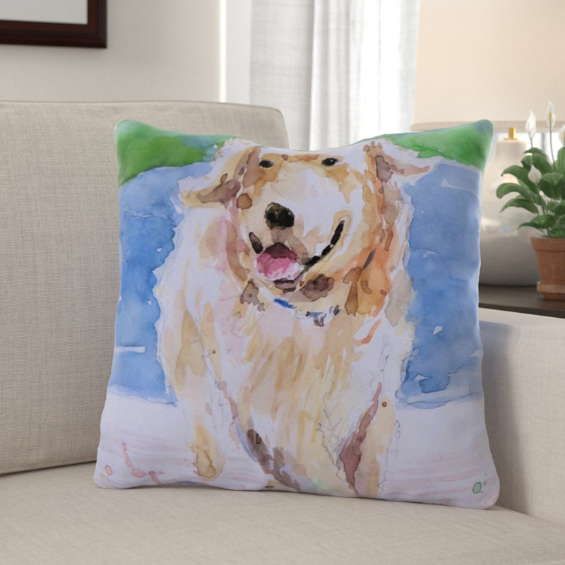 Coussin de course pour chien Dyess, Microsuède, Intérieur