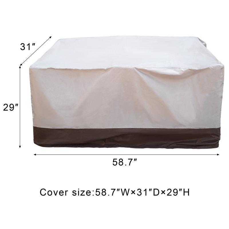 Housse de conversation imperméable, H 29 po x l 58,7 po x P 31 po