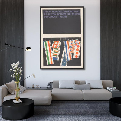 "8th San Francisco International Film Festival" by  Saul Bass - Gallery Wrap Canvas Wall Art