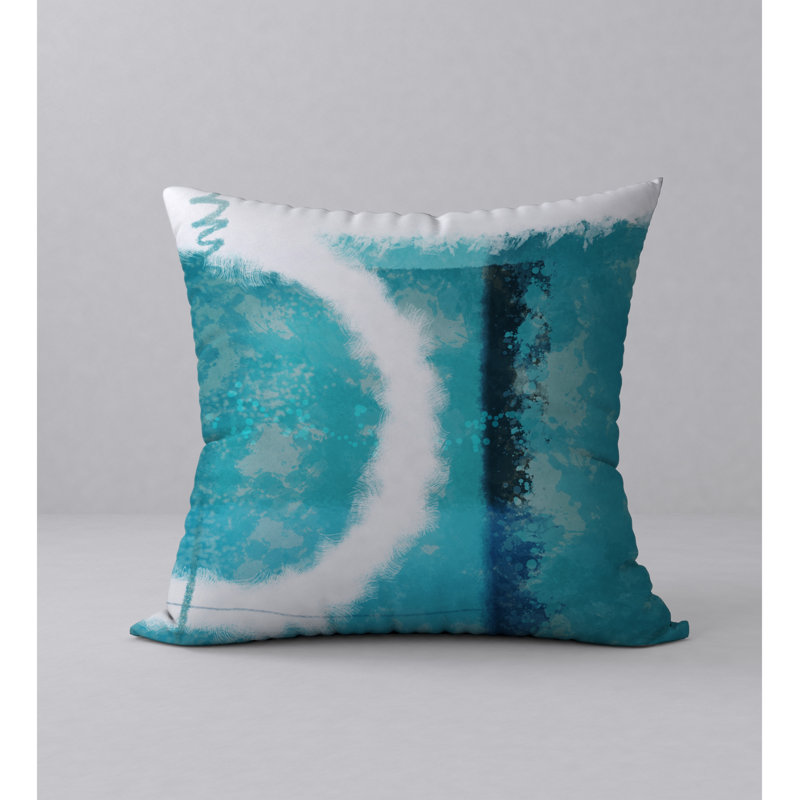 Abstract Reversible Throw Pillow, 18" x 18"