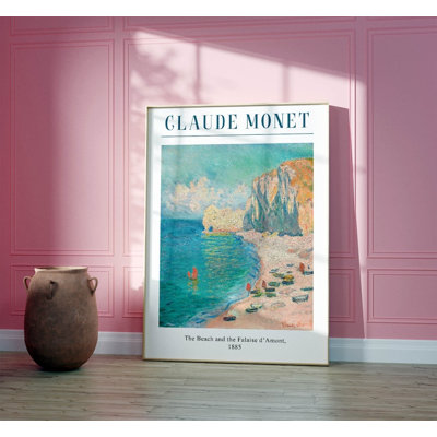 The Beach and the Falaise 1 Piece Wall Art