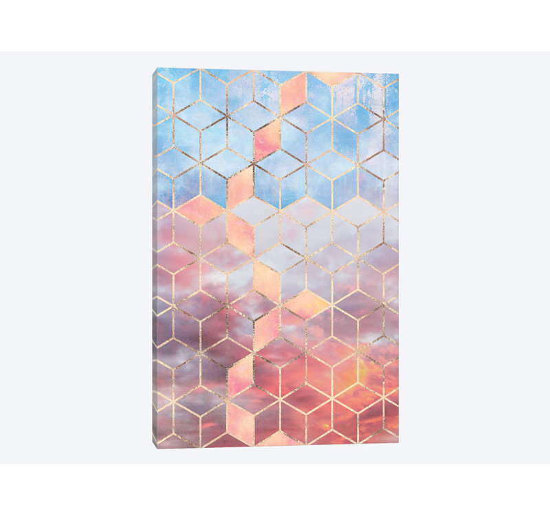 « magic sky cubes » par elisabeth fredriksson, reproduction d’impression sur toile tendue, H 18 po x l 12 po x P 1,5 po