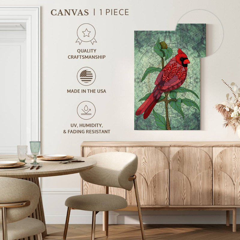 Brampt Virginia Cardinal, 51" H x 34" W