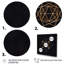 «Gold Sacred Geometric Visions On Black I», reproduction sur toile-1878107389-1878107365