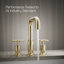 Purist Deck-Mount Bath Faucet Trim for High-Flow Valve with Cross Handles-6919707