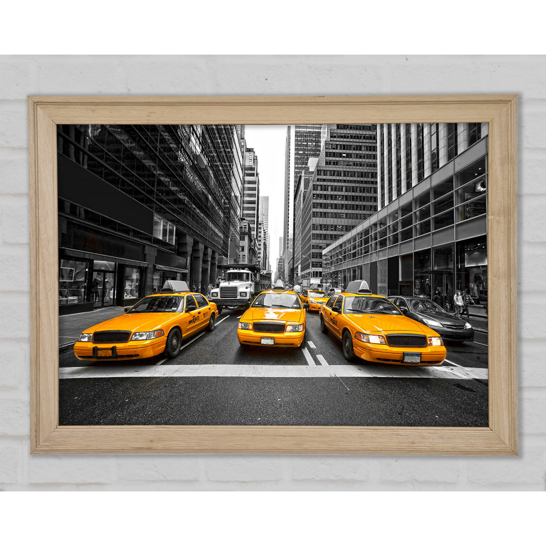 Gelbe Taxis in NYC - Drucken