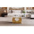 49" Luxury Oval Coffee Table with Sintered Stone Top, Modern Faux Marble Center Table with O-Ring Design for Living Room-671708121