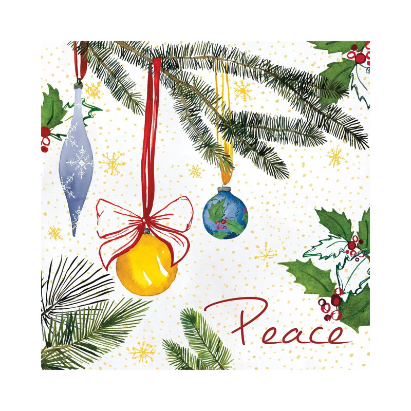 Watercolor Christmas III by Harriet Sussman - Wrapped Canvas Gallery-Wrapped Canvas Giclée, 66.04cm H x 66.04cm W