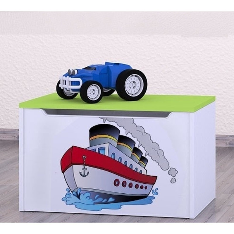 Sugarmill Jasna Pear Big Ship Toy Box, Green