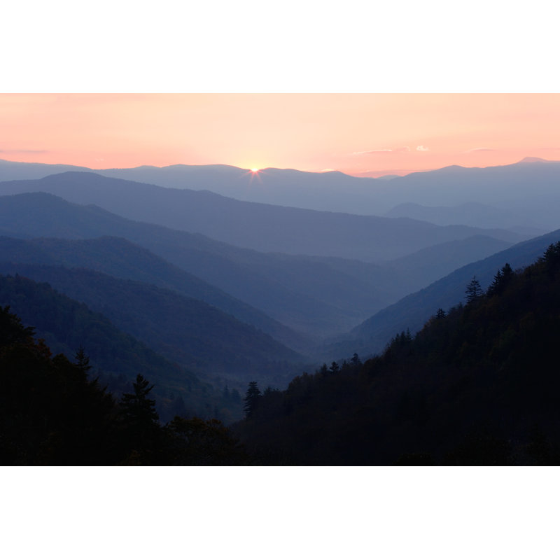 Smoky Mountains Peaks - Wrapped Canvas Print, 30cm H x 46cm W