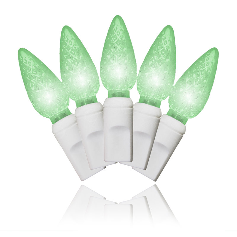 Fils d’espacement blanc 4 po, Vert givré