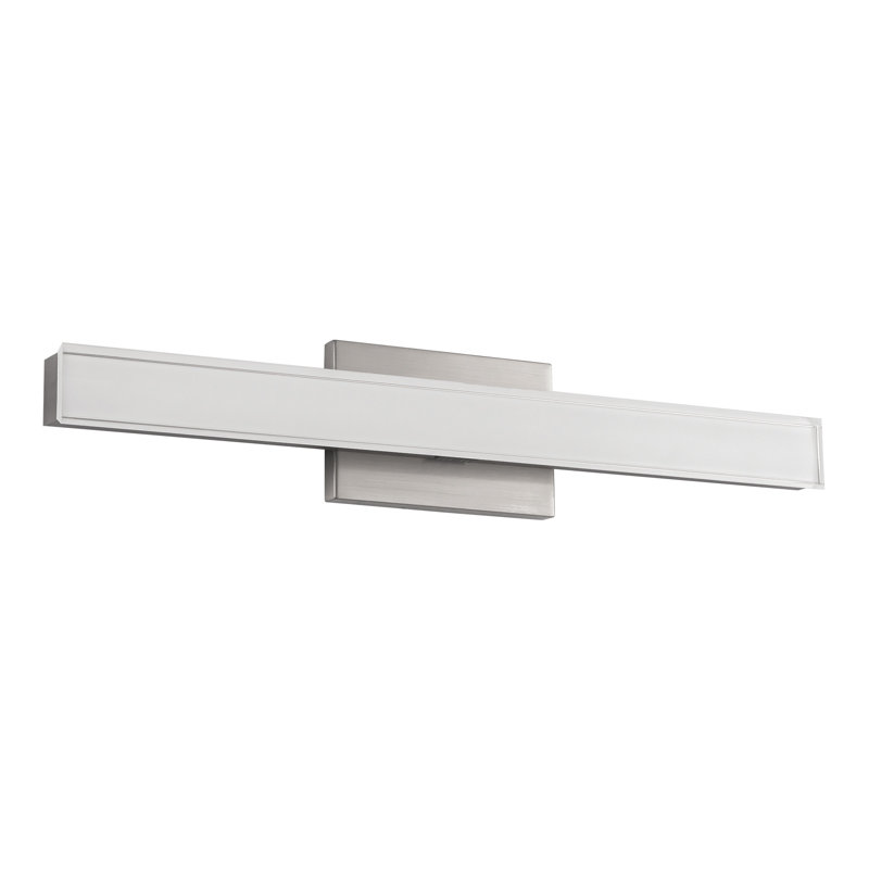 Garland 24-in Black dimmable LED Wall Sconce, Nickel