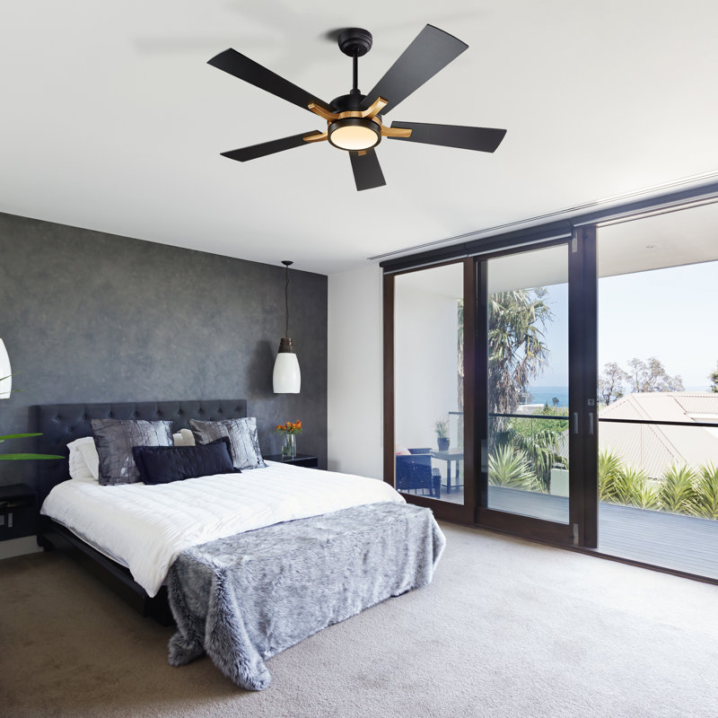 Quanique 52'' Ceiling Fan with LED Lights