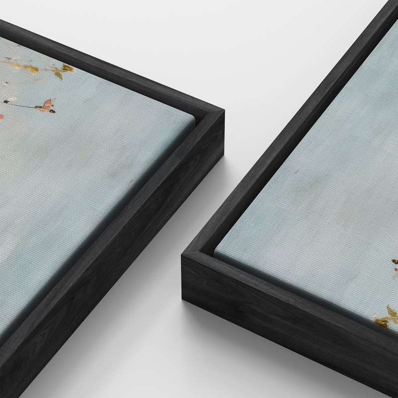 Impression sur toile Wildflower Meadow Breeze, H 30 po x l 60 po, Noir