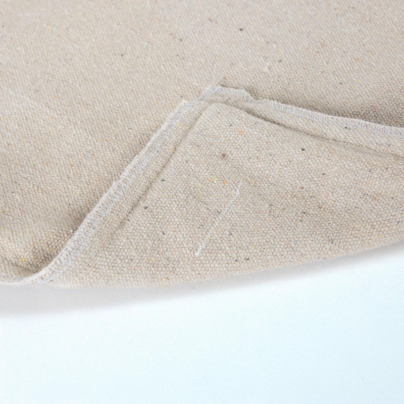 Coussin 100% coton recyclé, Polyester, Rouille / naturel