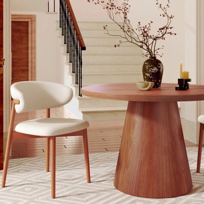 Bobrow 2-4 Person Small Dining Table Solid Wood