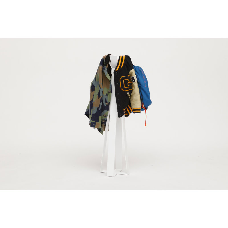 IDMIYFM 4 - Hook Coat Rack, White