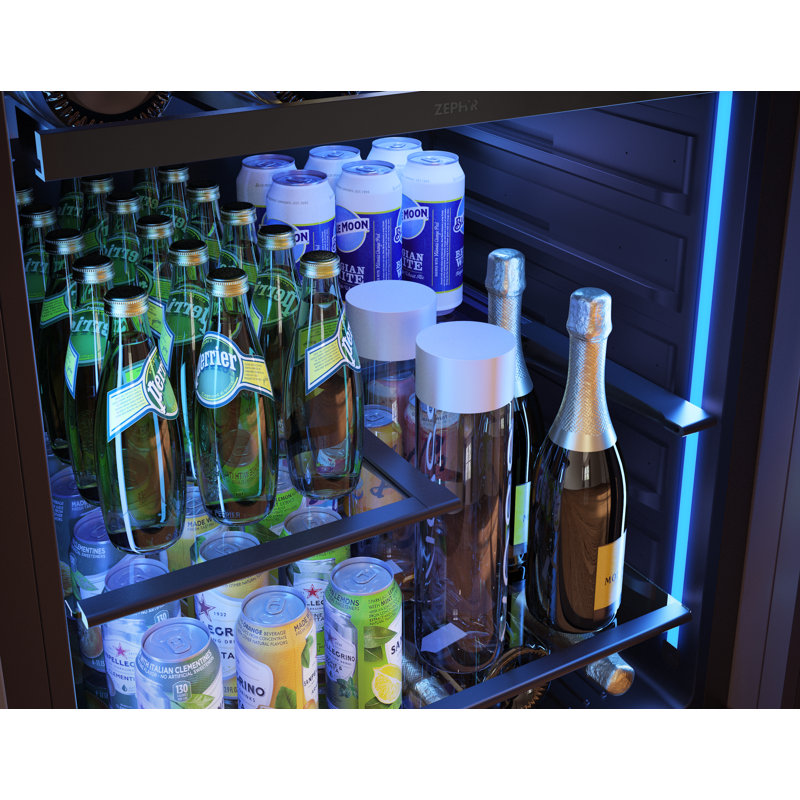 Presrv 24 in. 7-Bottle and 108-Can Single Zone Panel-Ready Beverage Cooler