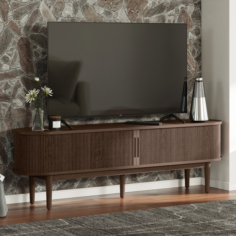 4-Piece Living Room Table Set, Dark Brown Wood
