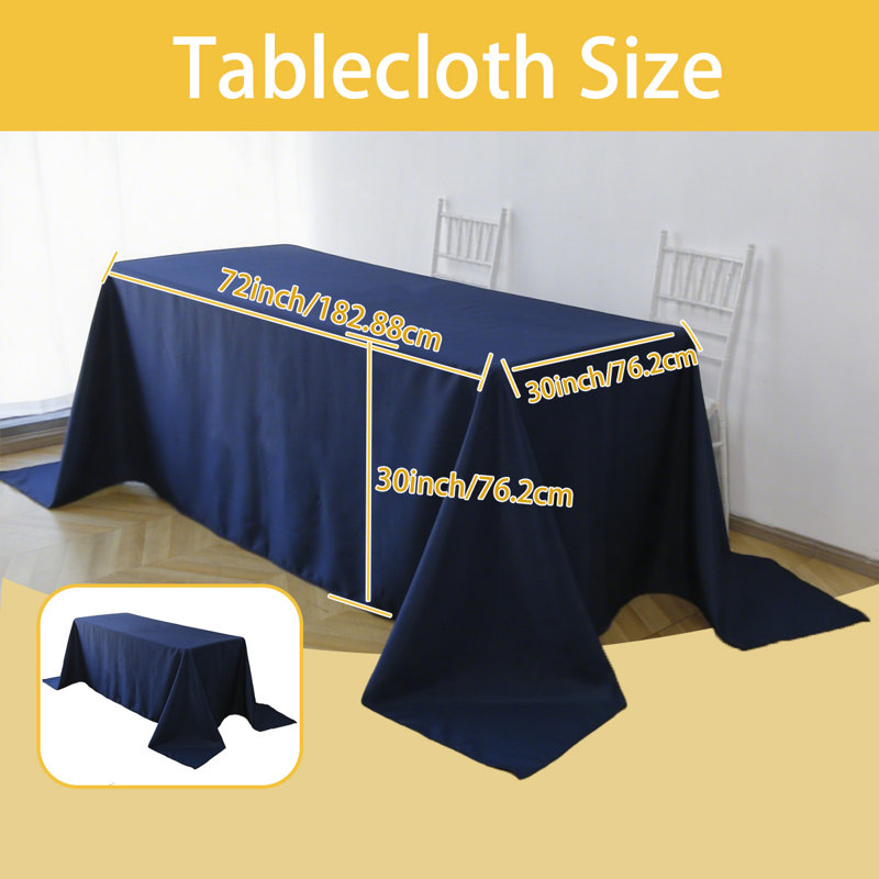 Nappes en polyester 90 x 132 po, nappes de table rectangulaires. Convient pour la cuisine, la salle à manger, le mariage, la décoration de bureau, l'exposition, la décoration des Fêtes. Excellents accessoires de cuisine, parfaits pour les tables recta