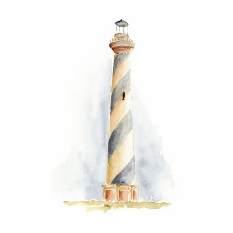 Ocean Beacon III - Wrapped Canvas Art Prints, 46cm H x 30cm W x 3.8cm D