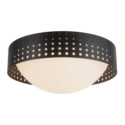 Astoria 14-in Urban Bronze Flush Mount