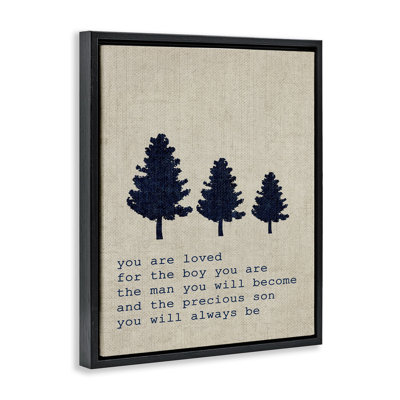 «You Are Loved Son Trees», art mural sur toile par Daphne Polselli