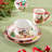Santa’s Retro Christmas Dinnerware Set – Holiday Plates, Bowls & Mugs with Vintage Santa, Reindeer & Snowman Art, Festive Tableware for Christmas Parties and Holiday Décor