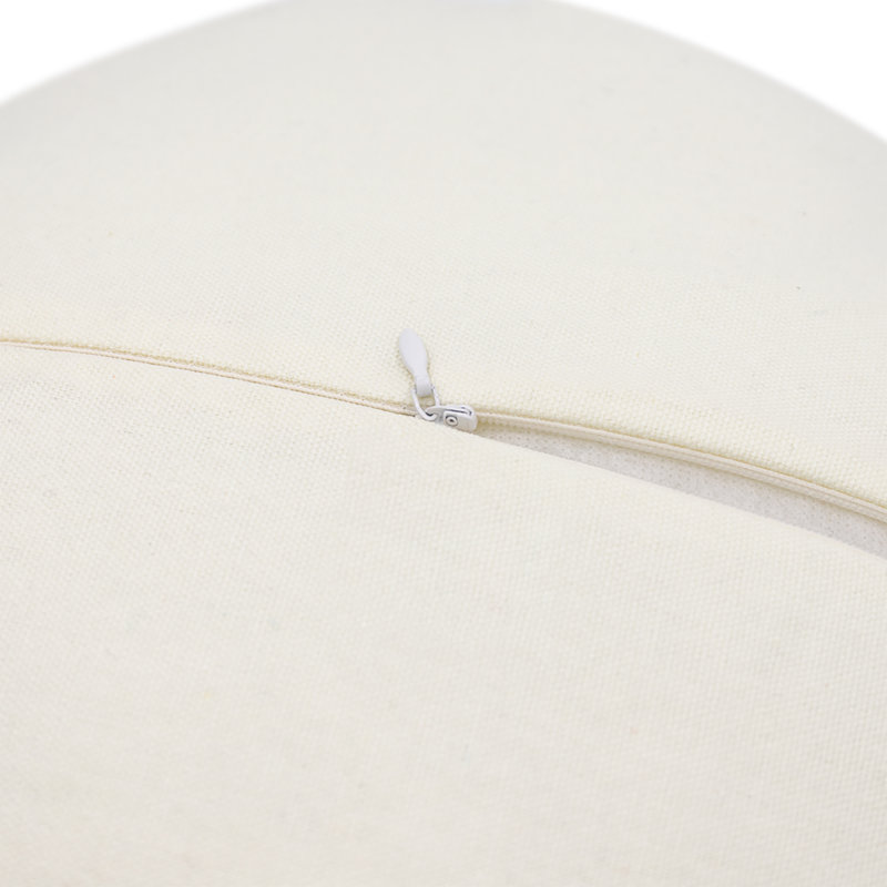 Housse de coussin décorative 3D faite à la main avec pivoine 3D, Crème